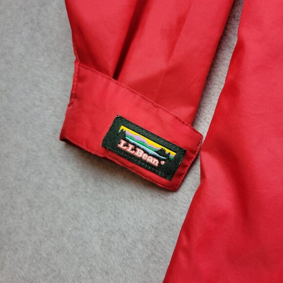 Vintage LL Bean Jacket Mens Small Hooded Nylon Pullover Windbreaker Hiking 90s - Picture 12 of 16